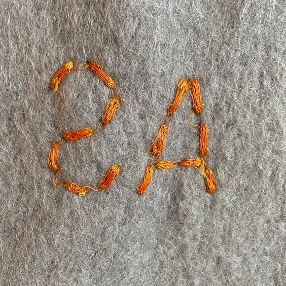 Acne studios ombré black grey scarf mohair new - Picture 4 of 5